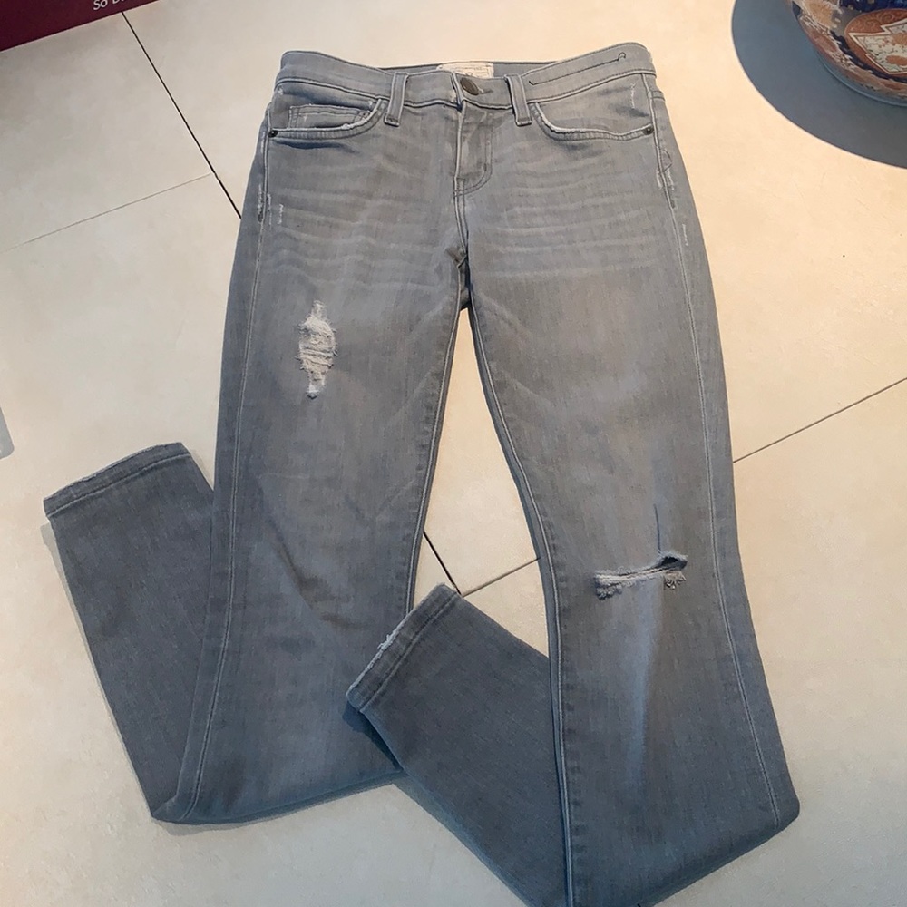 Current Elliot gray denim skinny jeans